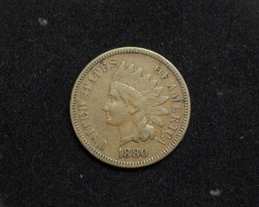 1880 Indian Head Penny/Cent F - US Coin