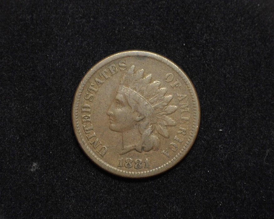 1881 Indian Head Penny/Cent F - US Coin