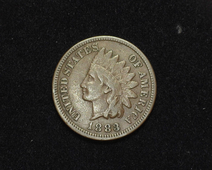 1883 Indian Head Penny/Cent F - US Coin