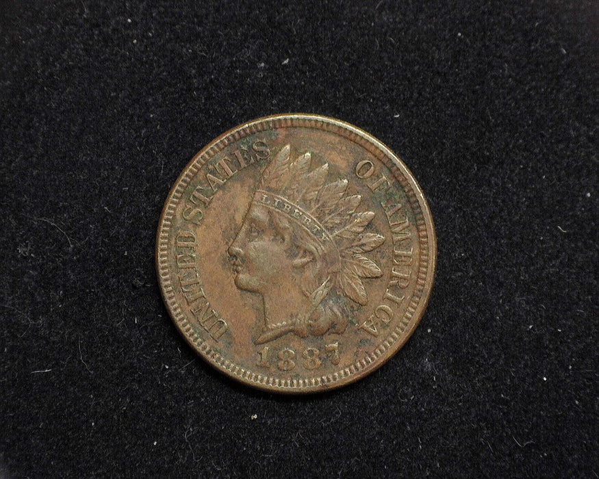 1887 Indian Head Penny/Cent XF - US Coin