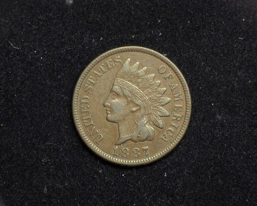 1887 Indian Head Penny/Cent XF - US Coin