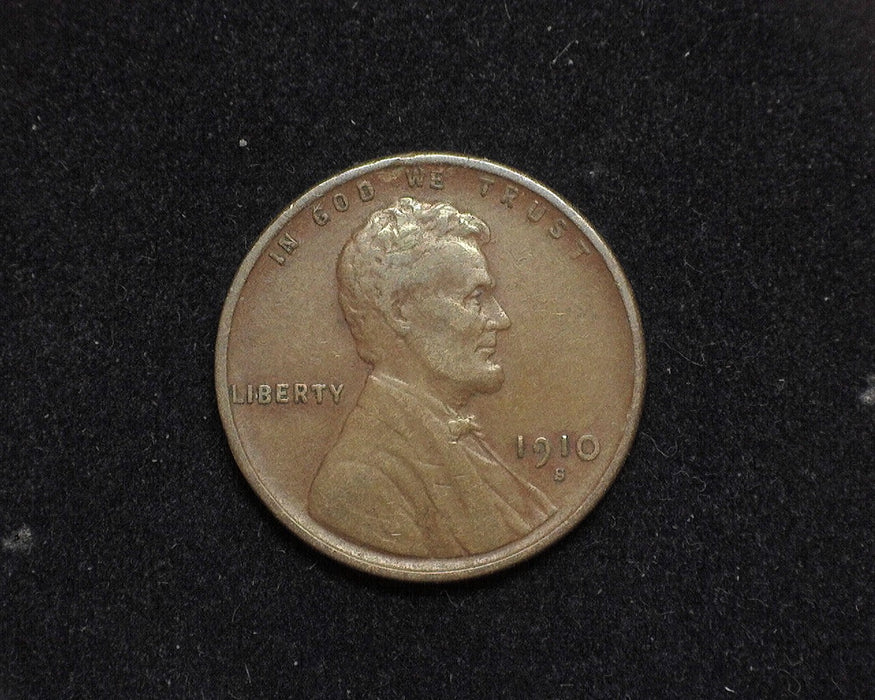 1910 S Lincoln Wheat Penny/Cent VF - US Coin