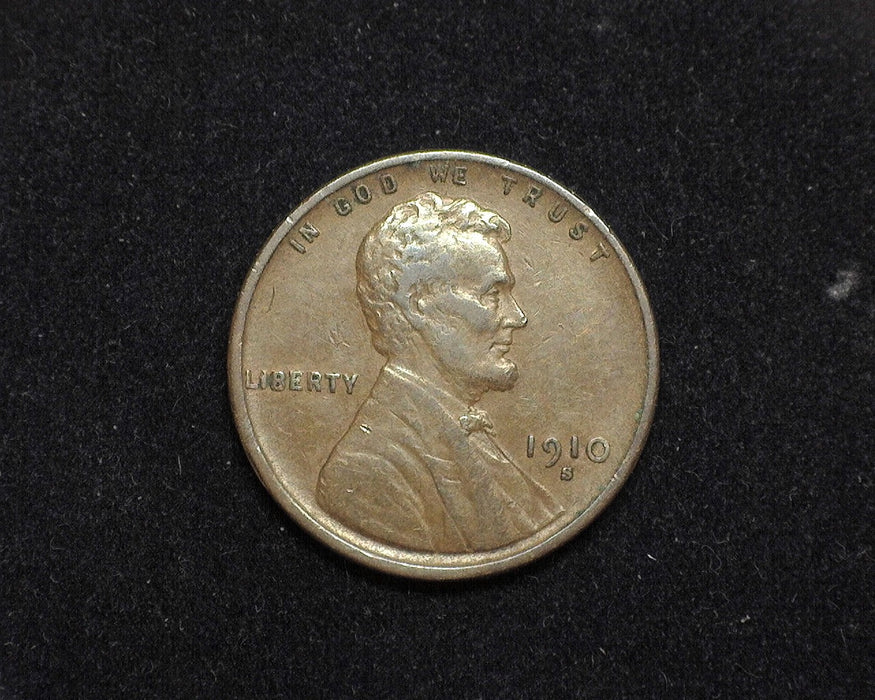 1910 S Lincoln Wheat Penny/Cent VF - US Coin