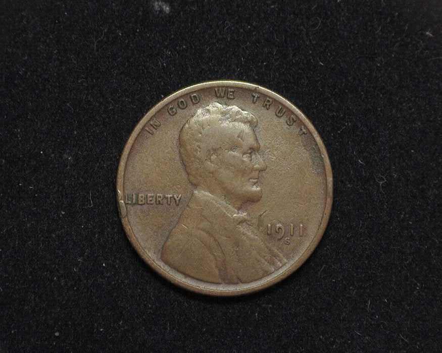 1911 S Lincoln Wheat Penny/Cent F - US Coin