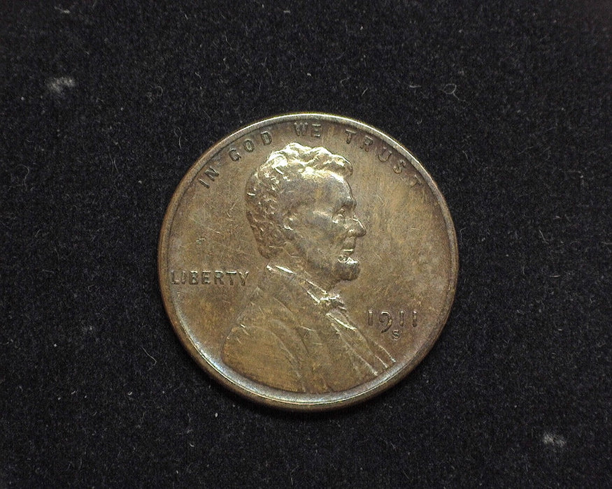 1911 S Lincoln Wheat Penny/Cent VF - US Coin