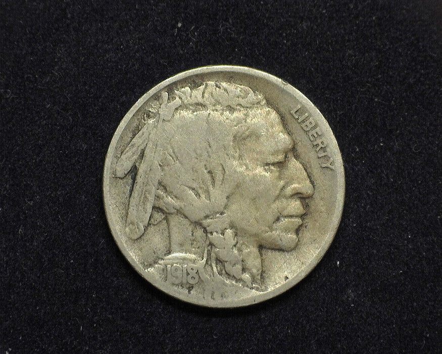 1918 D Buffalo Nickel F - US Coin