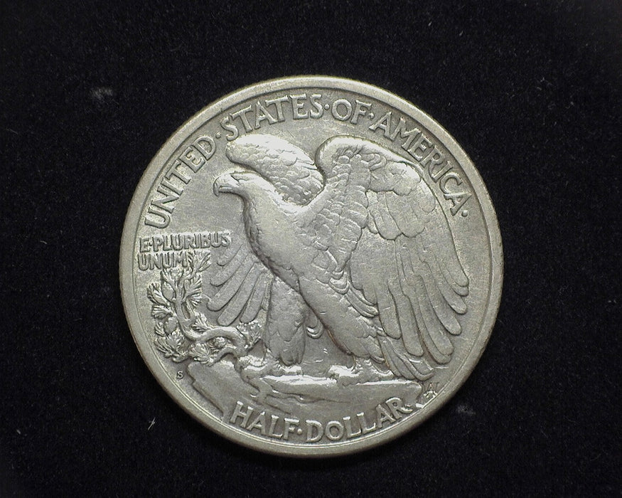 1917 S Reverse Liberty Walking Half Dollar F Cleaned - US Coins