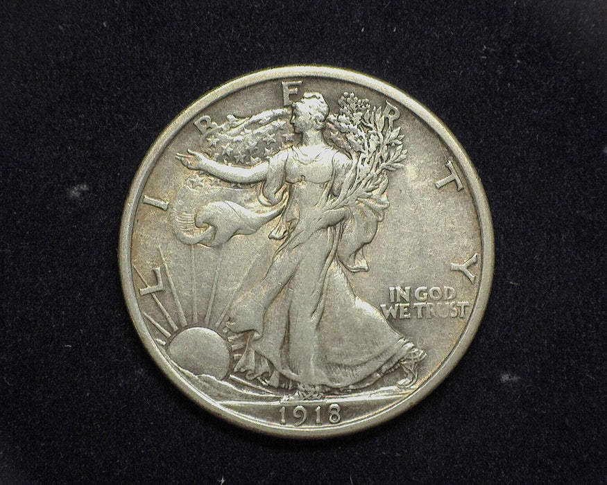 1918 D Liberty Walking Half Dollar VF - US Coin