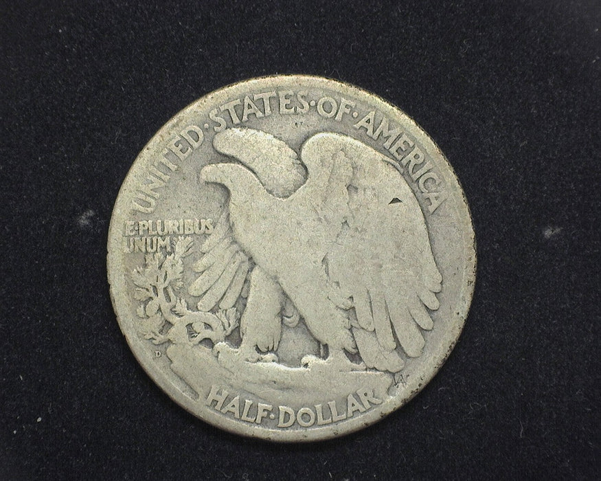 1929 D Liberty Walking Half Dollar VG - US Coin