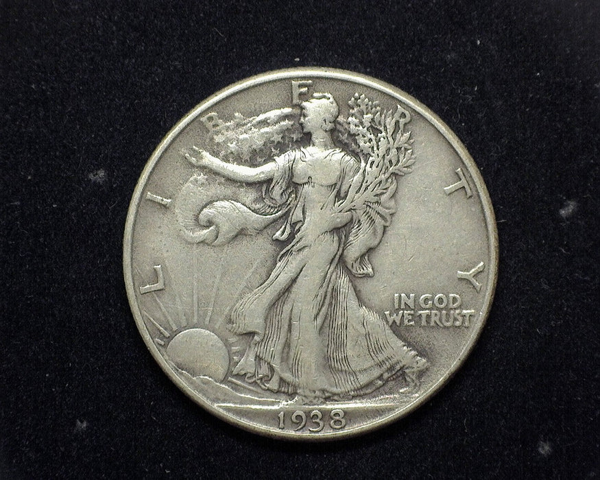 1938 D Liberty Walking Half Dollar VF - US Coin