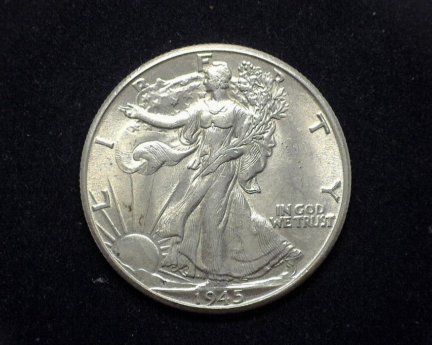 1945 D Liberty Walking Half Dollar BU - US Coin