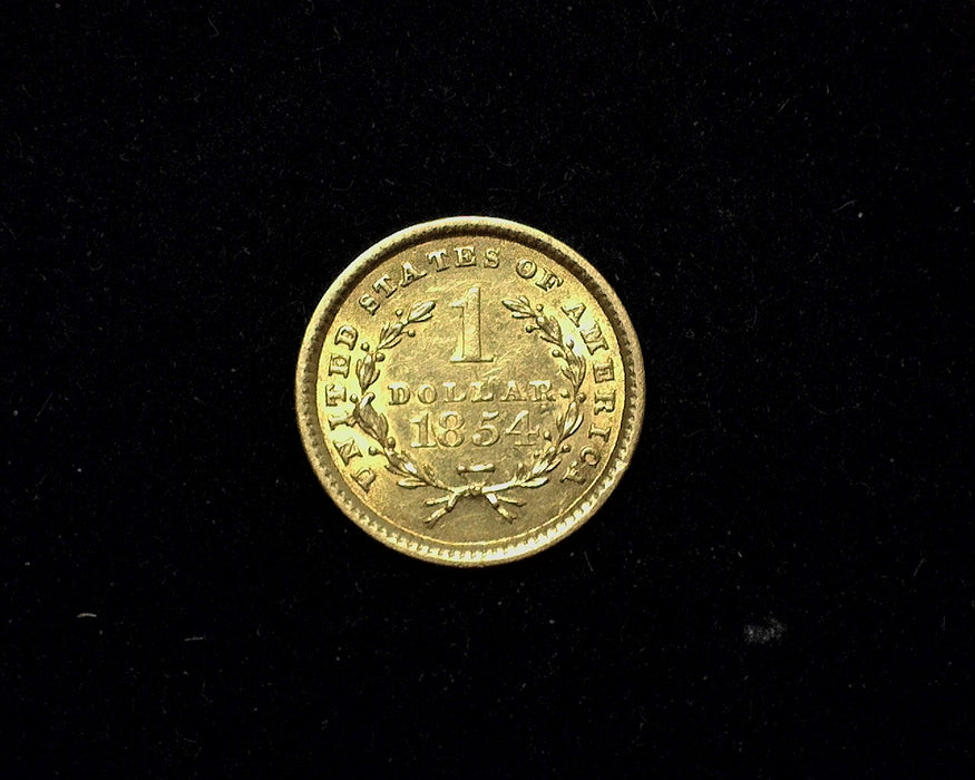 1854 Type 1 Liberty Head Gold Dollar Unc - US Gold Coin