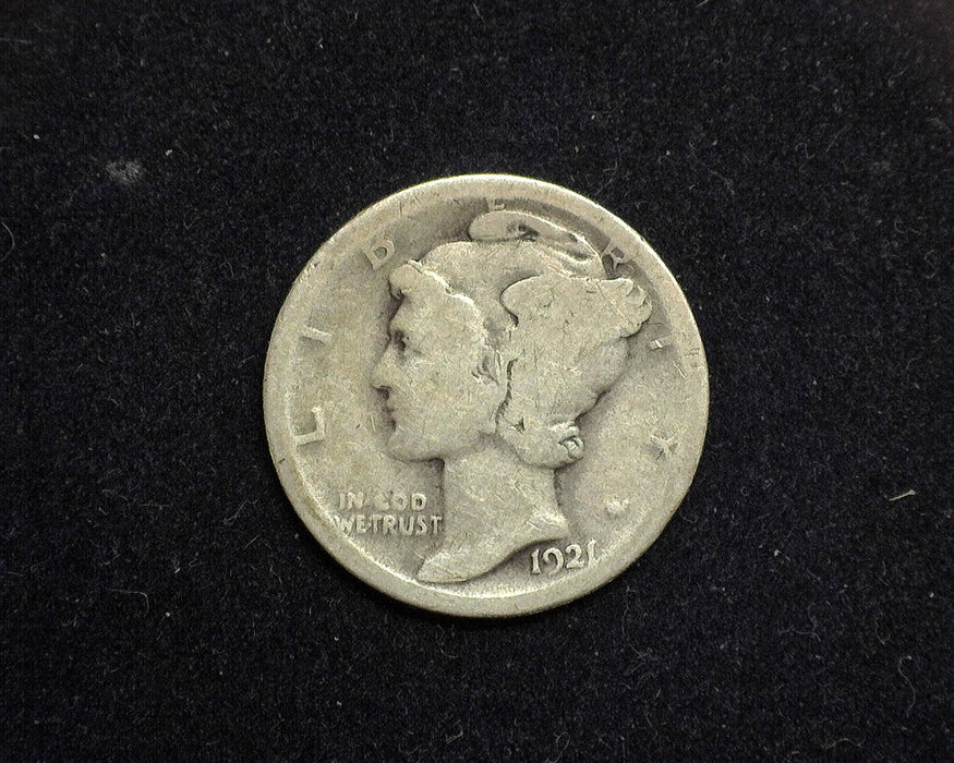 1921 Mercury Dime AG - US Coin