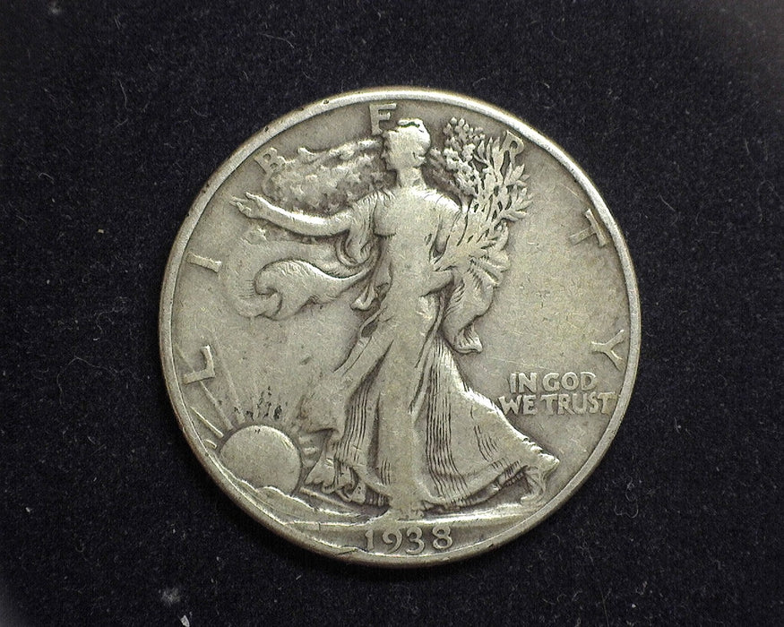 1938 D Walking Liberty Half Dollar F/VF - US Coin