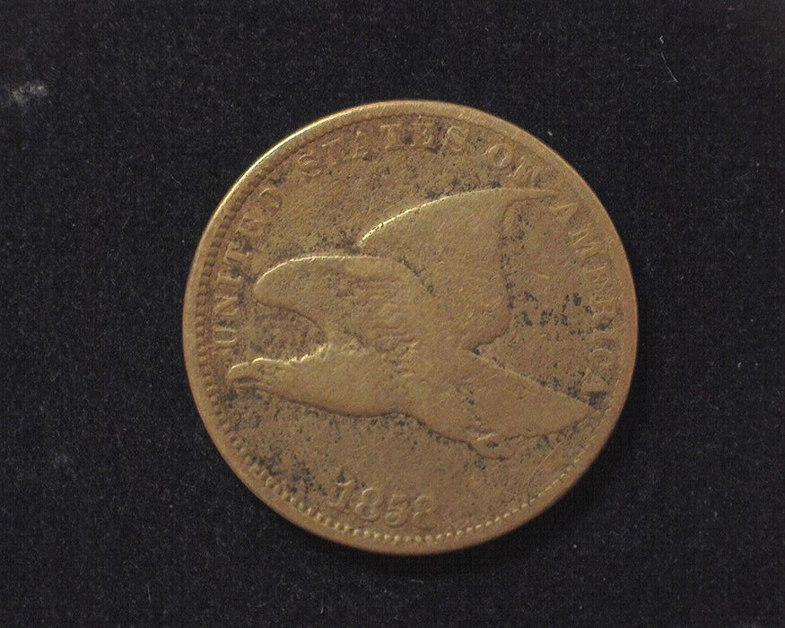 1858 Flying Eagle Penny/Cent VG Small letters - US Coin