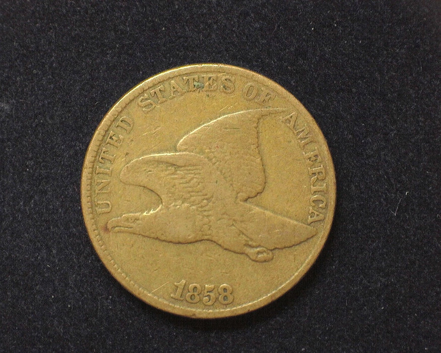 1858 Flying Eagle Penny/Cent F Large letters - US Coin