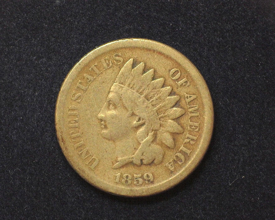 1859 Indian Head Penny/Cent VG/F - US Coin