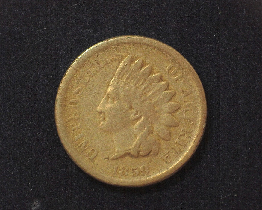 1859 Indian Head Penny/Cent VG/F - US Coin