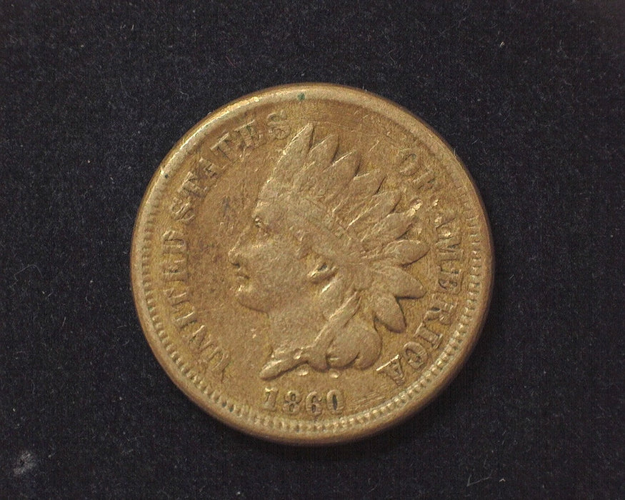 1860 Indian Head Penny/Cent F - US Coin