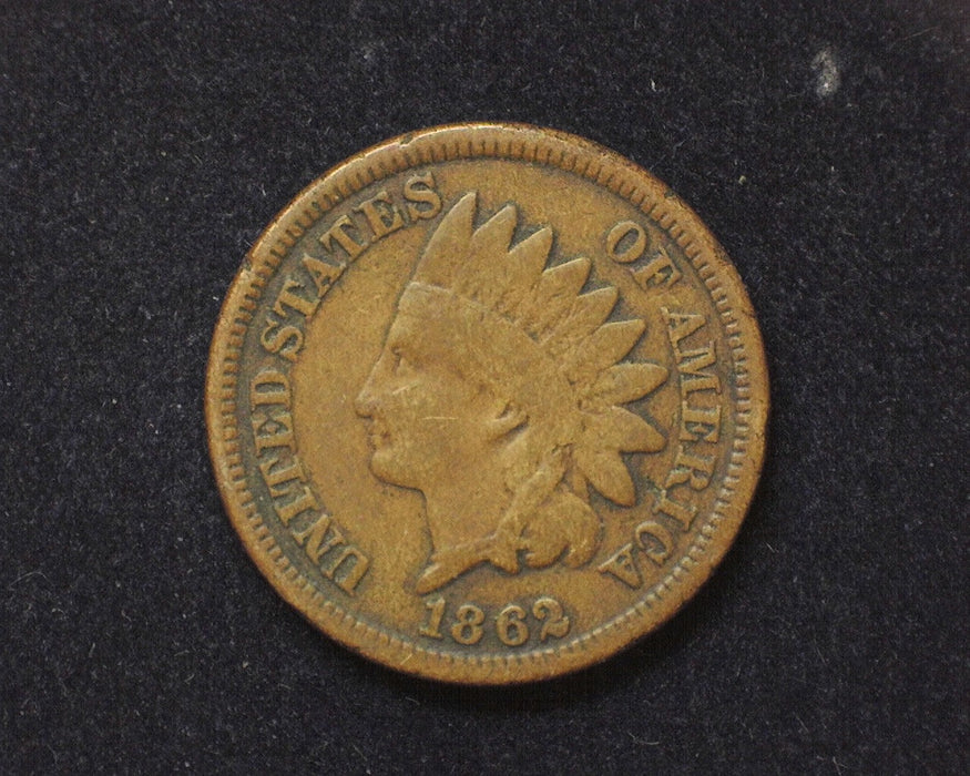 1862 Indian Head Penny/Cent VG - US Coin