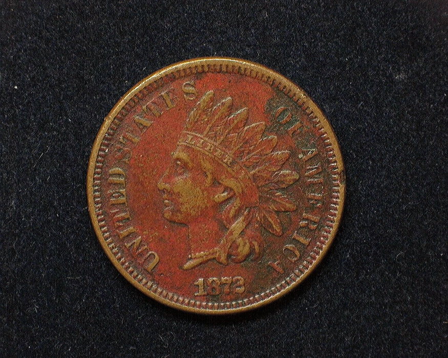 1872 Indian Head Penny/Cent XF Surface corrosion - US Coin