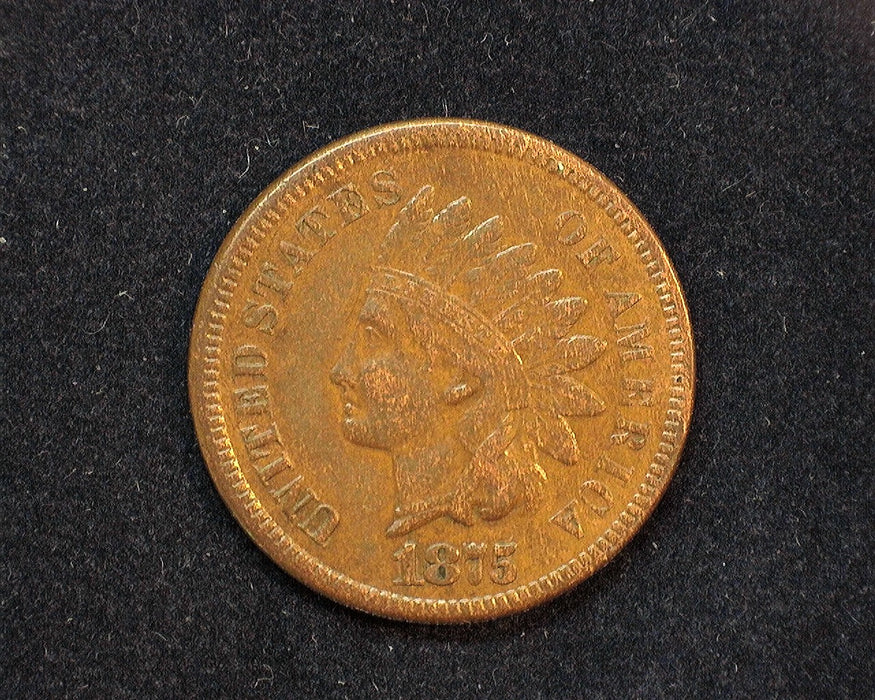 1875 Indian Head Penny/Cent VF - US Coin