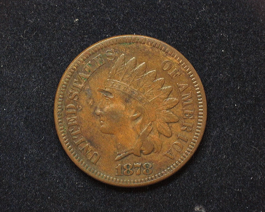 1878 Indian Head Penny/Cent VF Gash. - US Coin