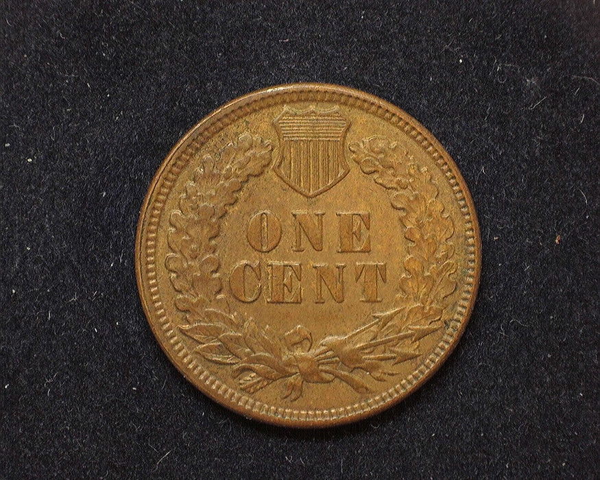 1886 Indian Head Penny/Cent AU Variety 2. Traces of red. - US Coin