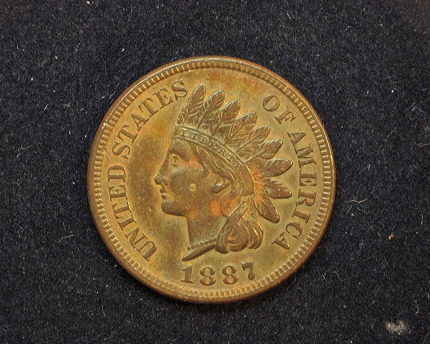 1887 Indian Head Penny/Cent XF Cheek defect. - US Coin