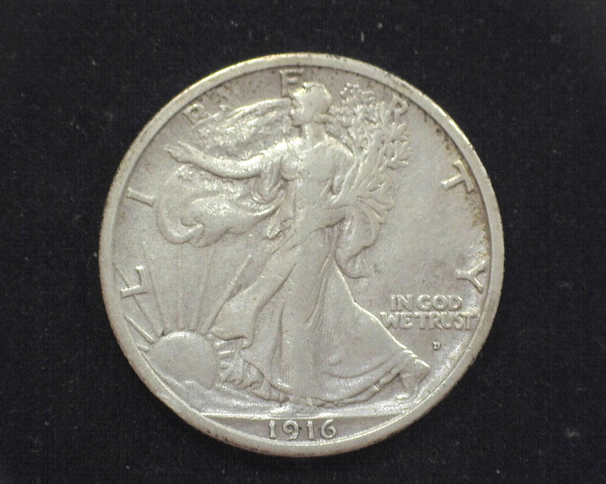 1916 D Walking Liberty Half Dollar VF - US Coin