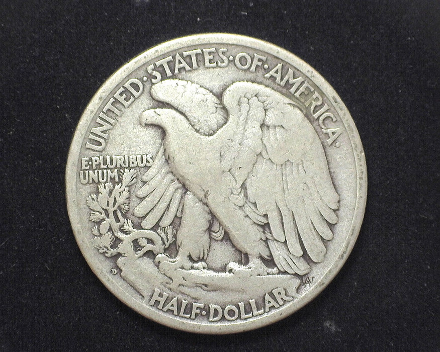 1917 D Walking Liberty Half Dollar F/VF Reverse - US Coin