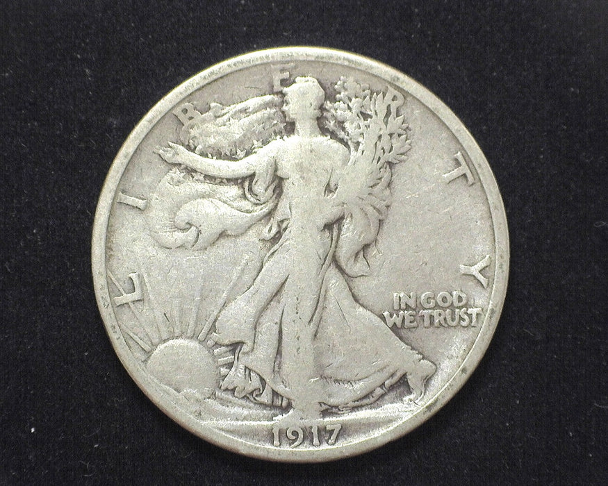 1917 D Walking Liberty Half Dollar F/VF Reverse - US Coin