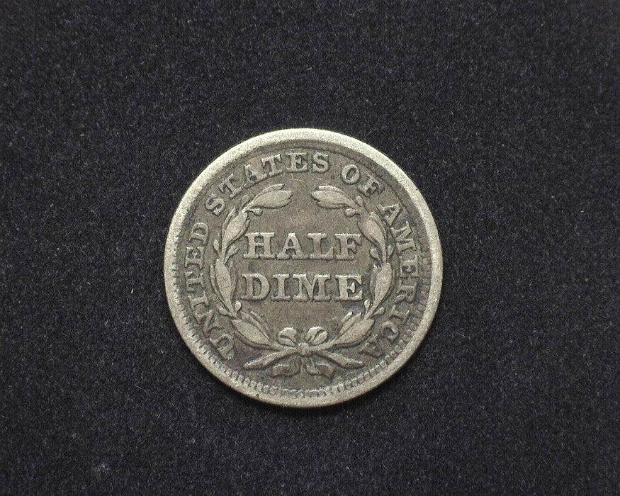 1857 Liberty Seated Half Dime F - US Coin