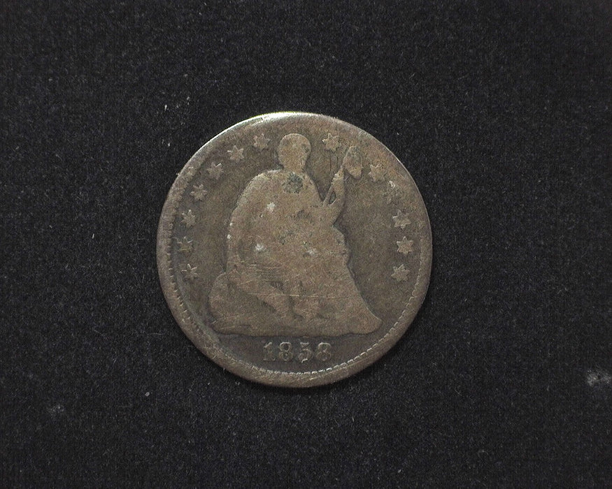 1858 Liberty Seated Half Dime G - US Coin