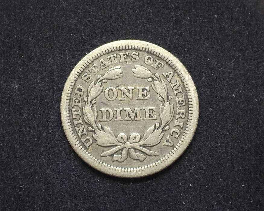 1854 Liberty Seated Dime F Arrows - US Coin