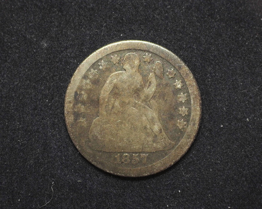 1857 O Liberty Seated Dime G - US Coin