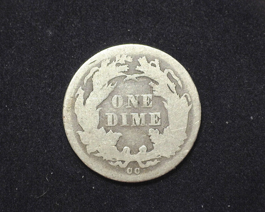 1875 CC Liberty Seated Dime G Mintmark below - US Coin