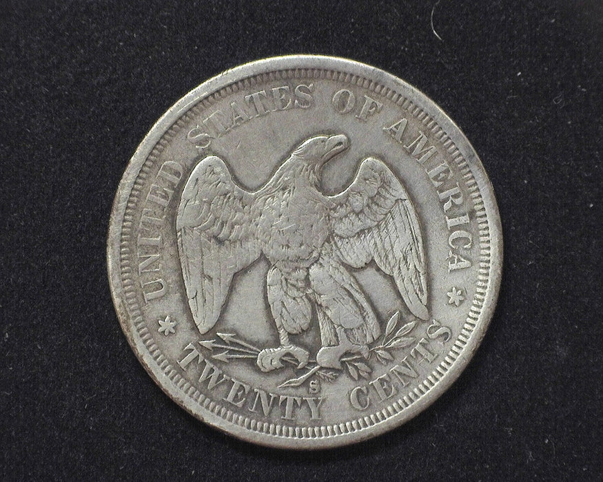 1875 S Liberty Seated Twenty Cents VF - US Coin