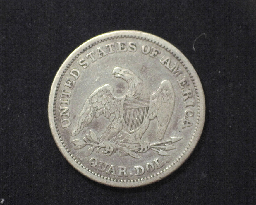 1839 Liberty Seated Quarter F No drapery - US Coin