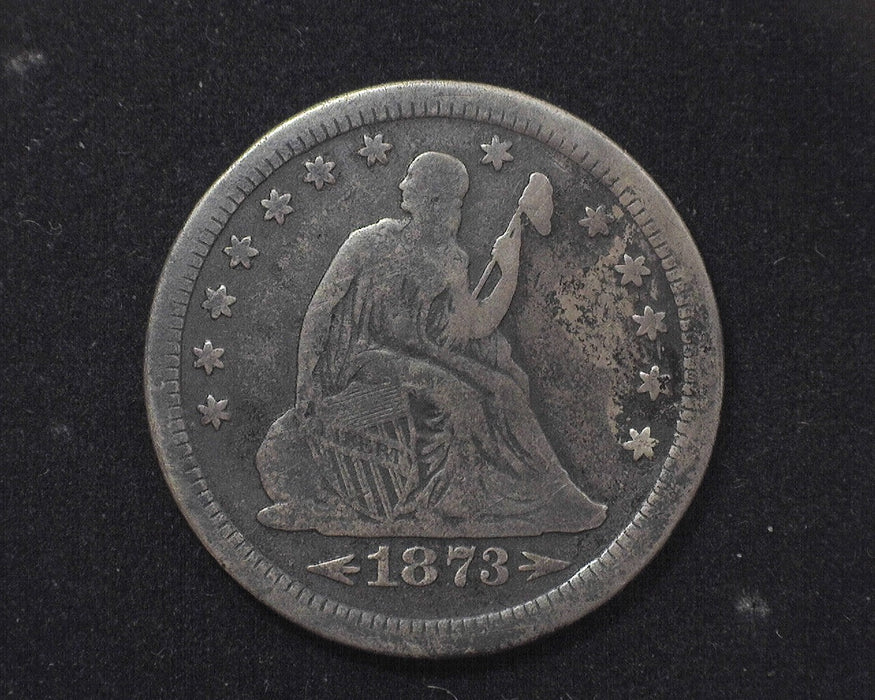 1873 Arrows Liberty Seated Quarter F - US Coin