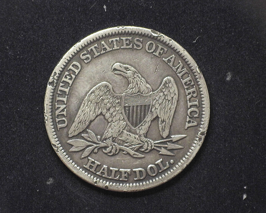 1843 Liberty Seated Half Dollar VF Edge damage - US Coin