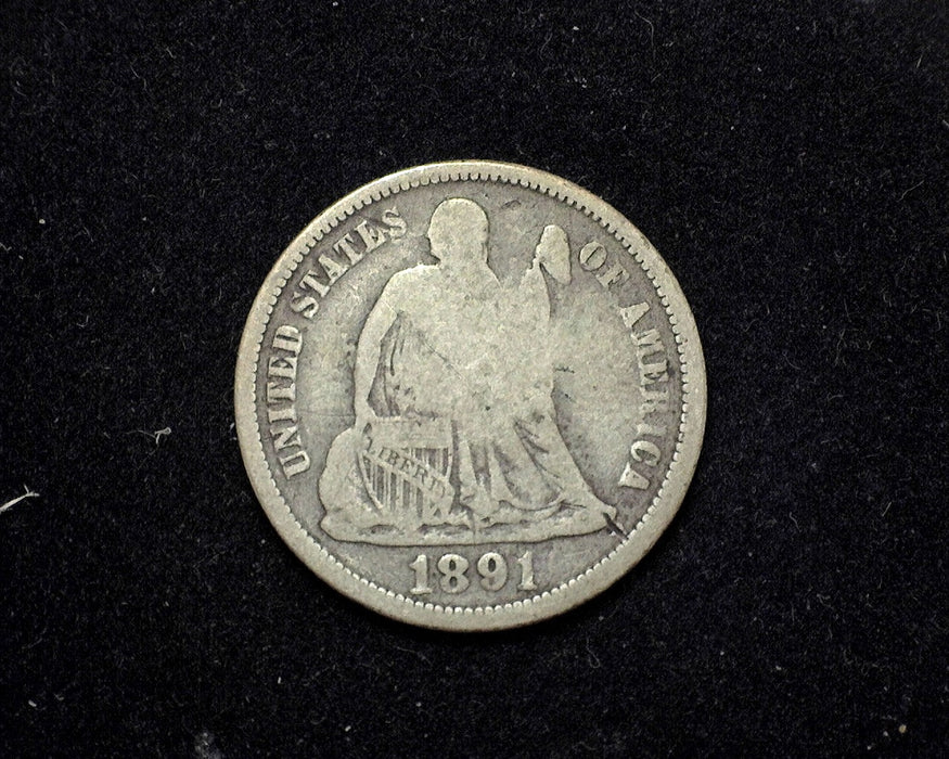 1891 O Liberty Seated Dime VG - US Coin