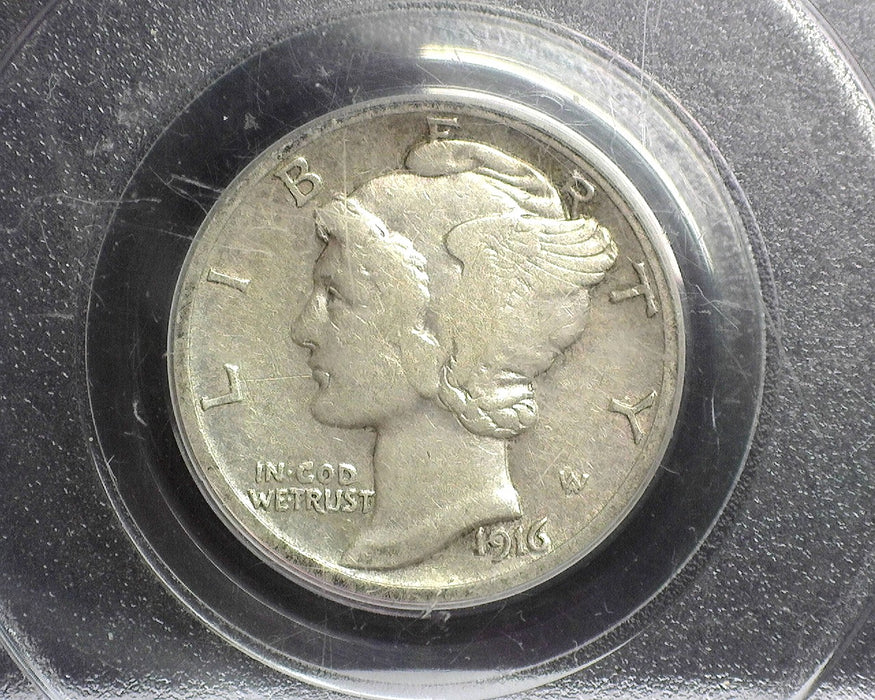 1916 D Mercury Dime PCGS VF-20 - US Coin