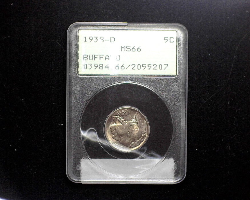 1938 D Buffalo Nickel PCGS MS-66 - US Coin