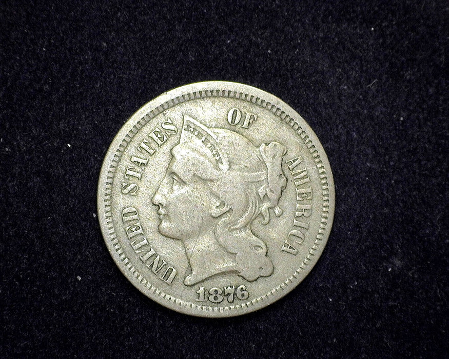 1876 Three Cent Nickel F - US Coin