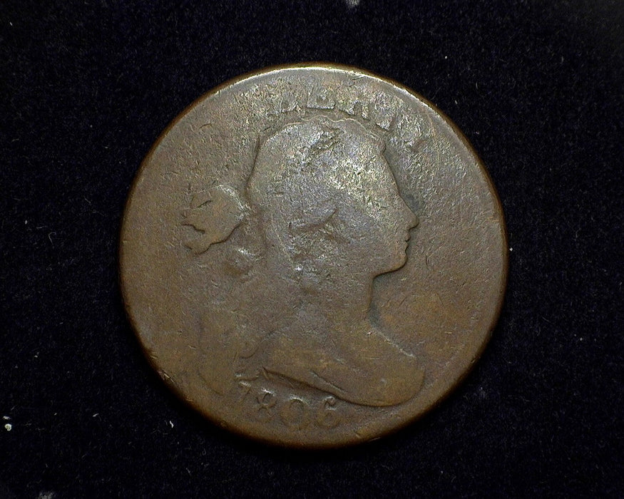 1806 Large Cent Draped Bust Cent G - US Coin