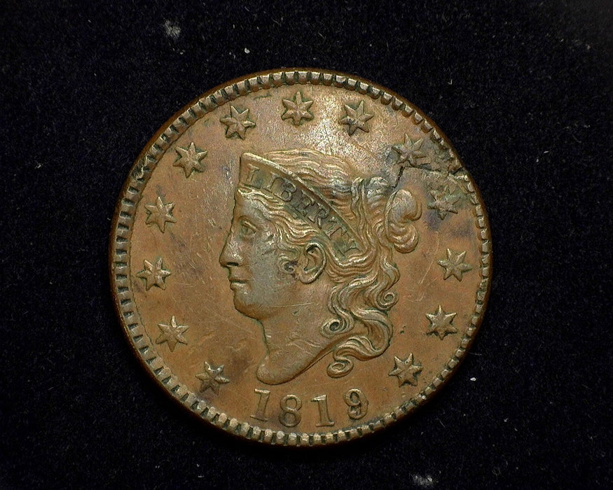 1819/8 Large Cent Coronet XF/AU - US Coin