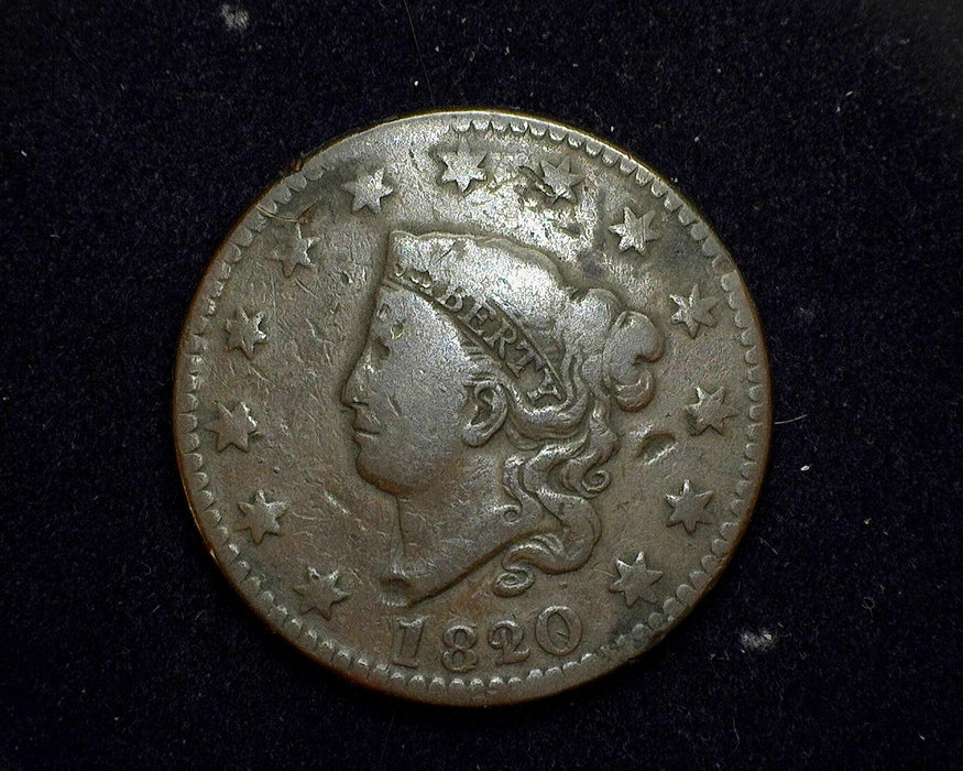 1820/19 Large Cent Coronet F - US Coin