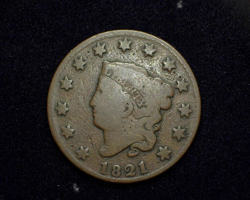 1821 Large Cent Coronet G - US Coin