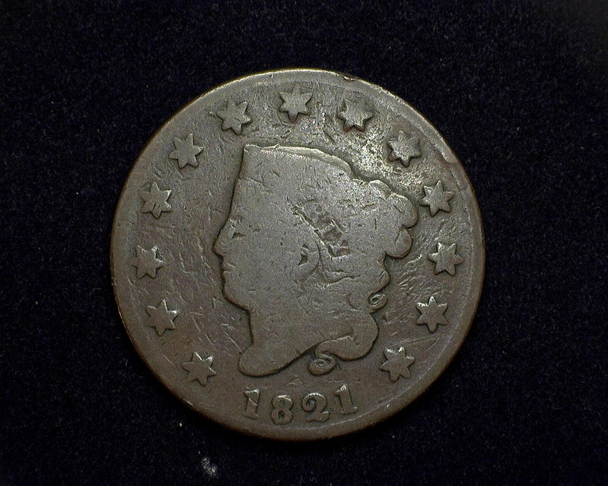 1821 Large Cent Coronet G Close date - US Coin